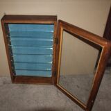 Wall display case solid oak dovetail dovetail trinkets cabinetmaker old artisan