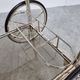 Chromed faux bamboo bar cart, Orsenigo Italy, 1970s