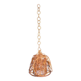 60s rattan pendant light
