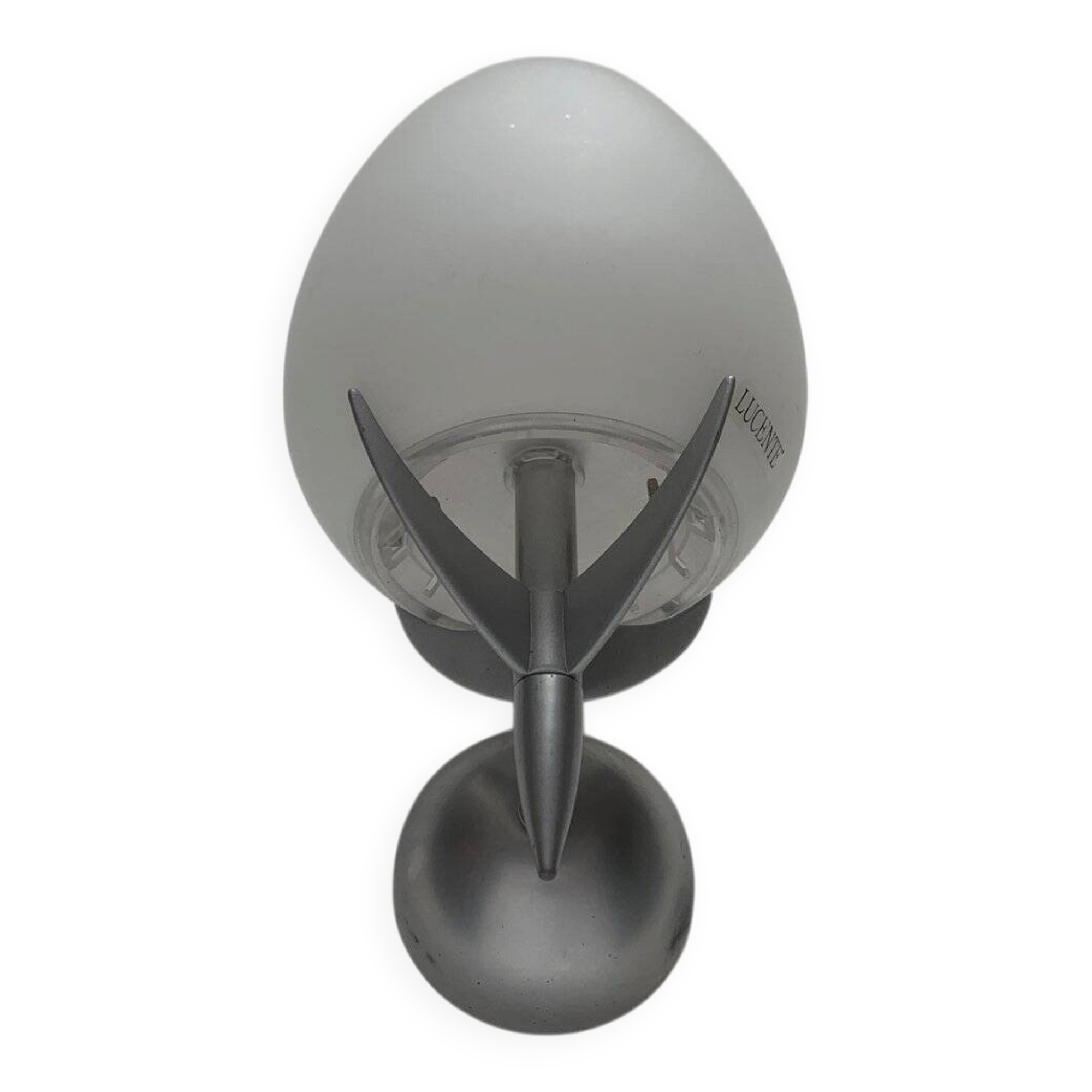 Vintage wall lamp in postmodern Italian glass by Lucente.