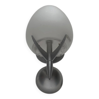 Vintage wall lamp in postmodern Italian glass by Lucente.