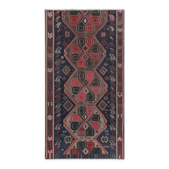 Vintage Turkish rug from Oushak hand-woven