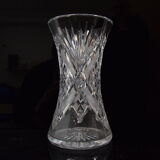 Vase Crystal Glass,Bohemia in the 1960's