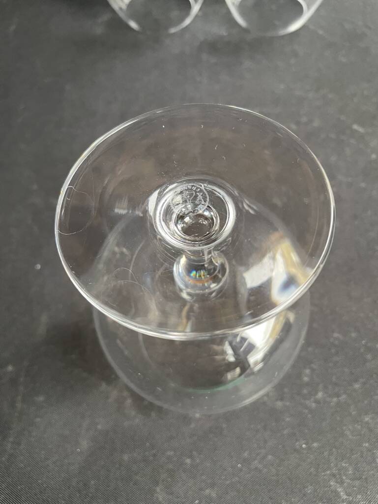 6 Cognac/Armagnac glasses stamped Baccarat Perfection service