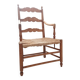 Fauteuil campagne paillé
