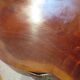 Tripod coffee table - solid okoumé wood - organic shape - brutalist style