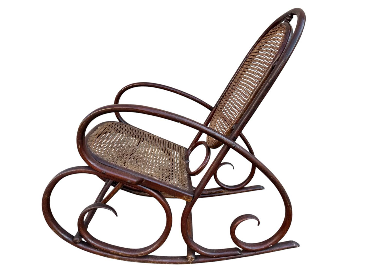 Set of 2 Thonet 19's Style Rocking Chairs