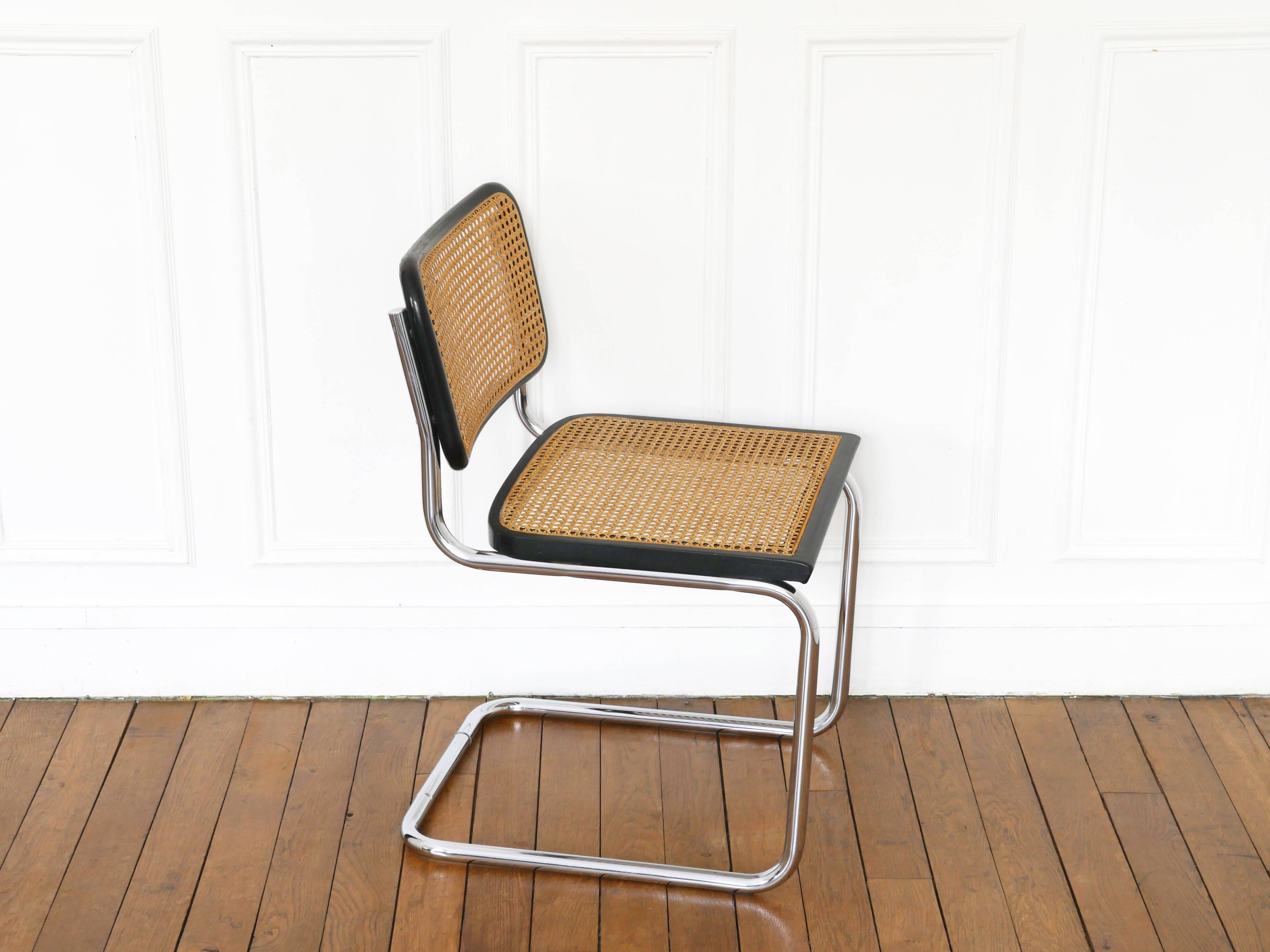 Chair Cesca B32 Marcel Breuer Made in Italy - Sitting cannage redone