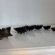 Vintage 1950 hedgehog ashtrays by Walter Bosse for Hertha Baller