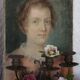 Pastel XIX portrait d'une jeune femme
