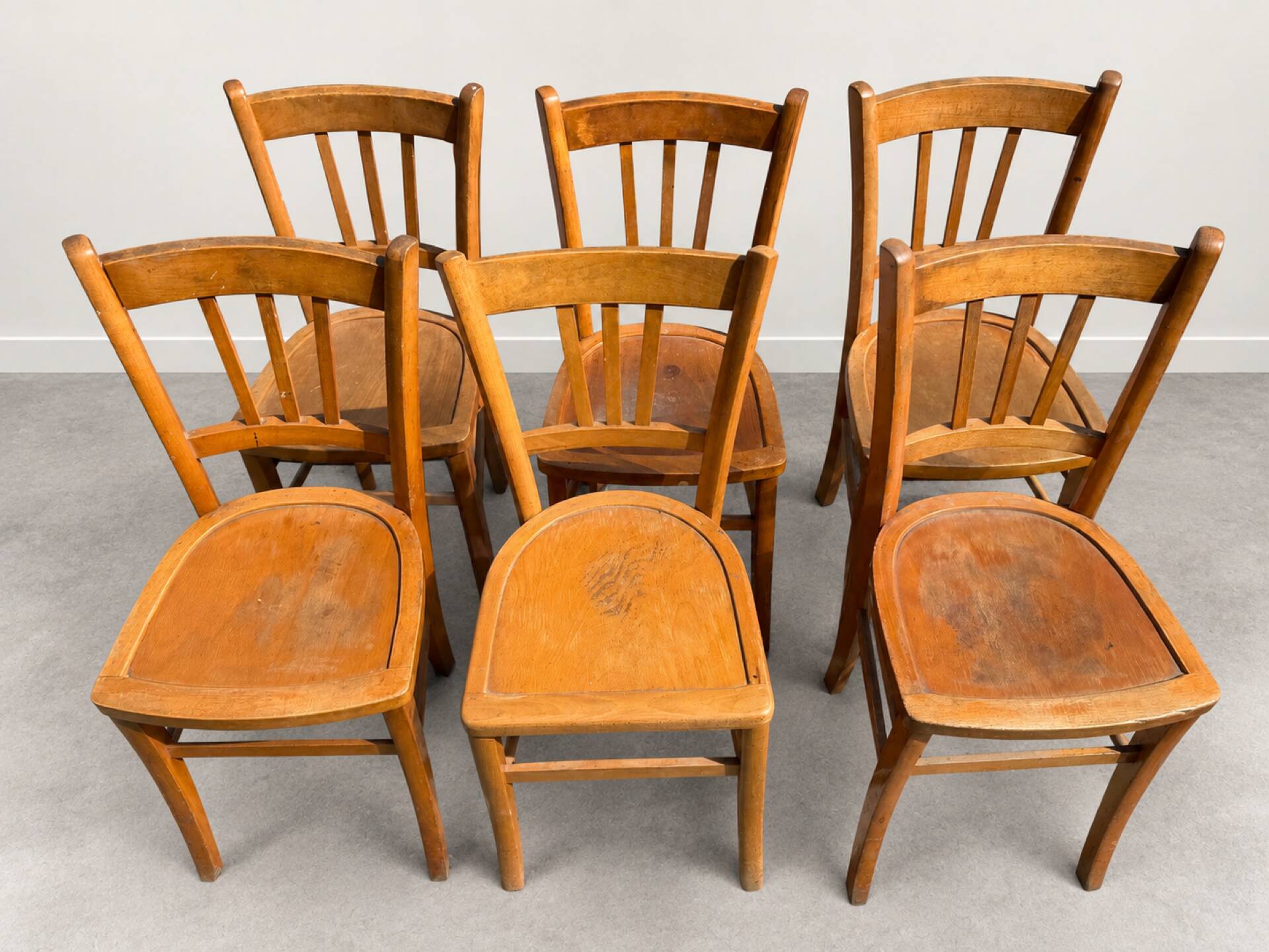 Set of 6 vintage Luterma bistro chairs