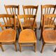 Set of 6 vintage Luterma bistro chairs