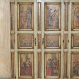 Vintage Italian oak wardrobe