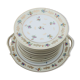 11 Limoges porcelain dessert plates, Raynaud & Co