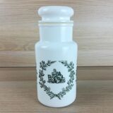 Pot d'apothicaire en opaline h=21,5cm