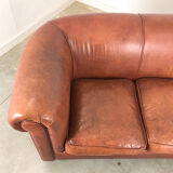 Vintage leather 3 seater sofa