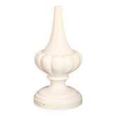 Pied de lampe balustre vintage en céramique émaillée craquelée