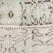 3x9 Shades Of Light Green & Black Vintage Runner Rug, 81x275Cm
