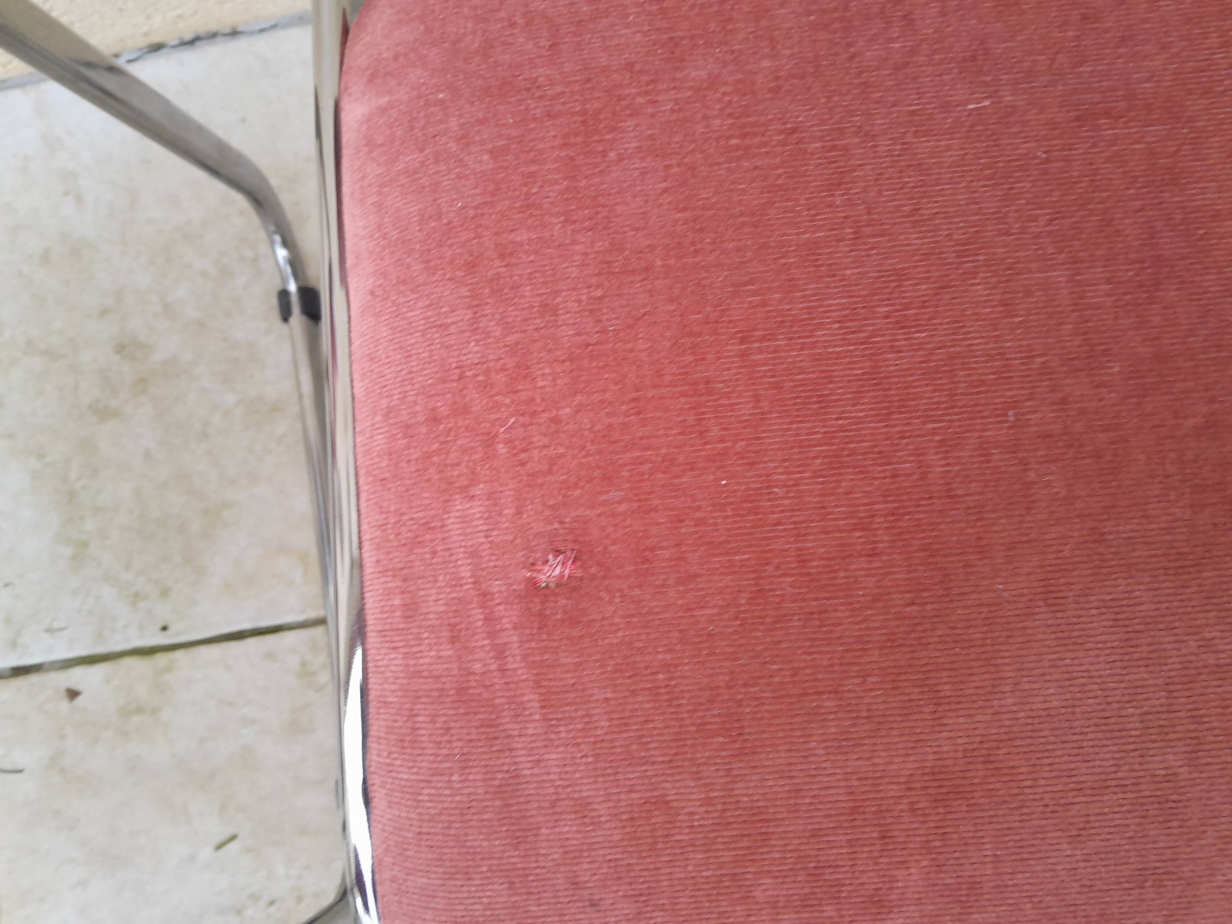 4 vintage chrome chairs from the 70s