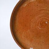 Plat rond en grès vernissé, 1970