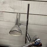 Chrome floor lamp with 3 vintage design spotlights from the 70s