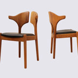 Danish 60s teak Gingko chair