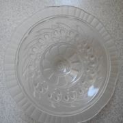 antique Art Deco Maynadier French glass chandelier basin
