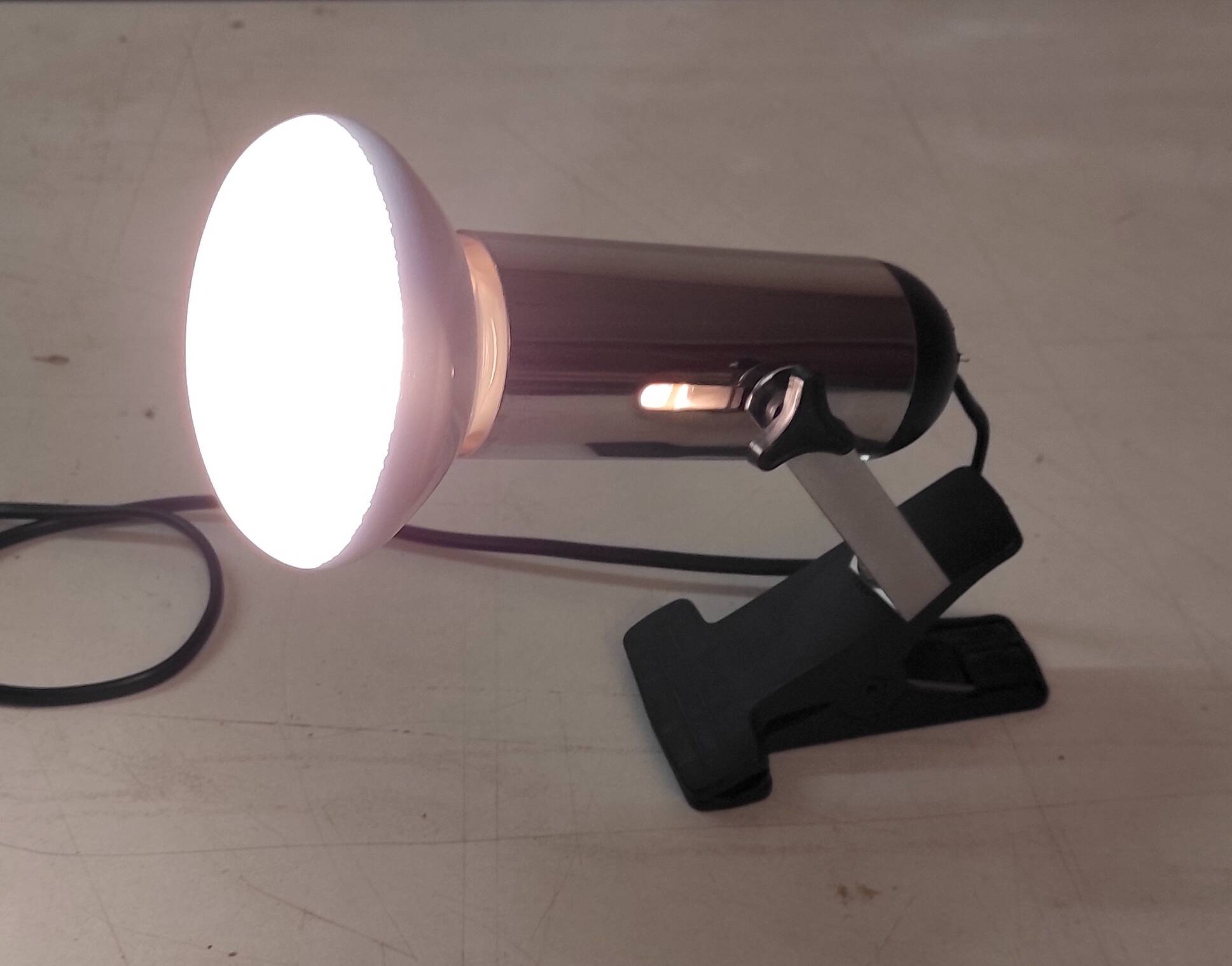 Chrome-plated metal spotlight (Italy) - 1960s/70s