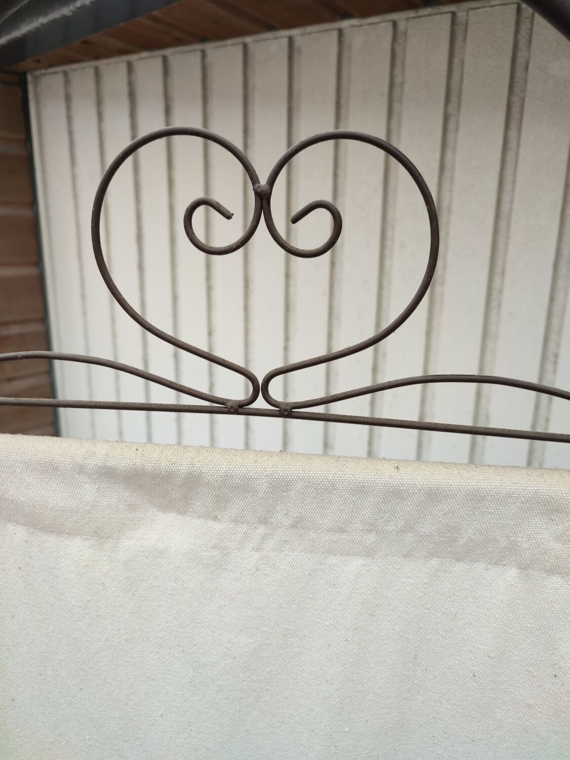 Wrought iron screen 3 vintage panels