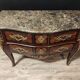 Commode sauteuse en marqueterie style Louis XV