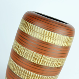 West german mid century vase duemler & breiden model 166 30 relief and stripe decor 1950s 1960s wgp
