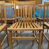 Set of 6 “Milano” model chairs by Aldo Rossi, Molteni edition.