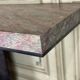 Console in marble and steel