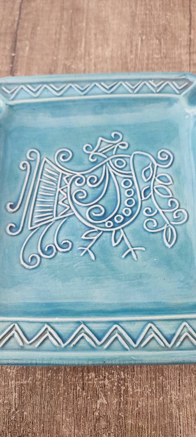 Ceramic pocket emptier signed FARCI G. Vallauris 60s