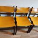 Chaises bois et cuir des années 70