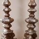 Paire de chandeliers anciens, Italie XVIIIe siècle