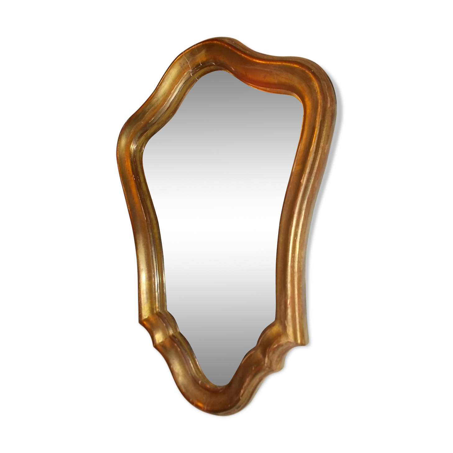 Old golden mirror