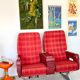 Vintage Air France aircraft chairs