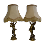 Table lamps with love in golden regulation