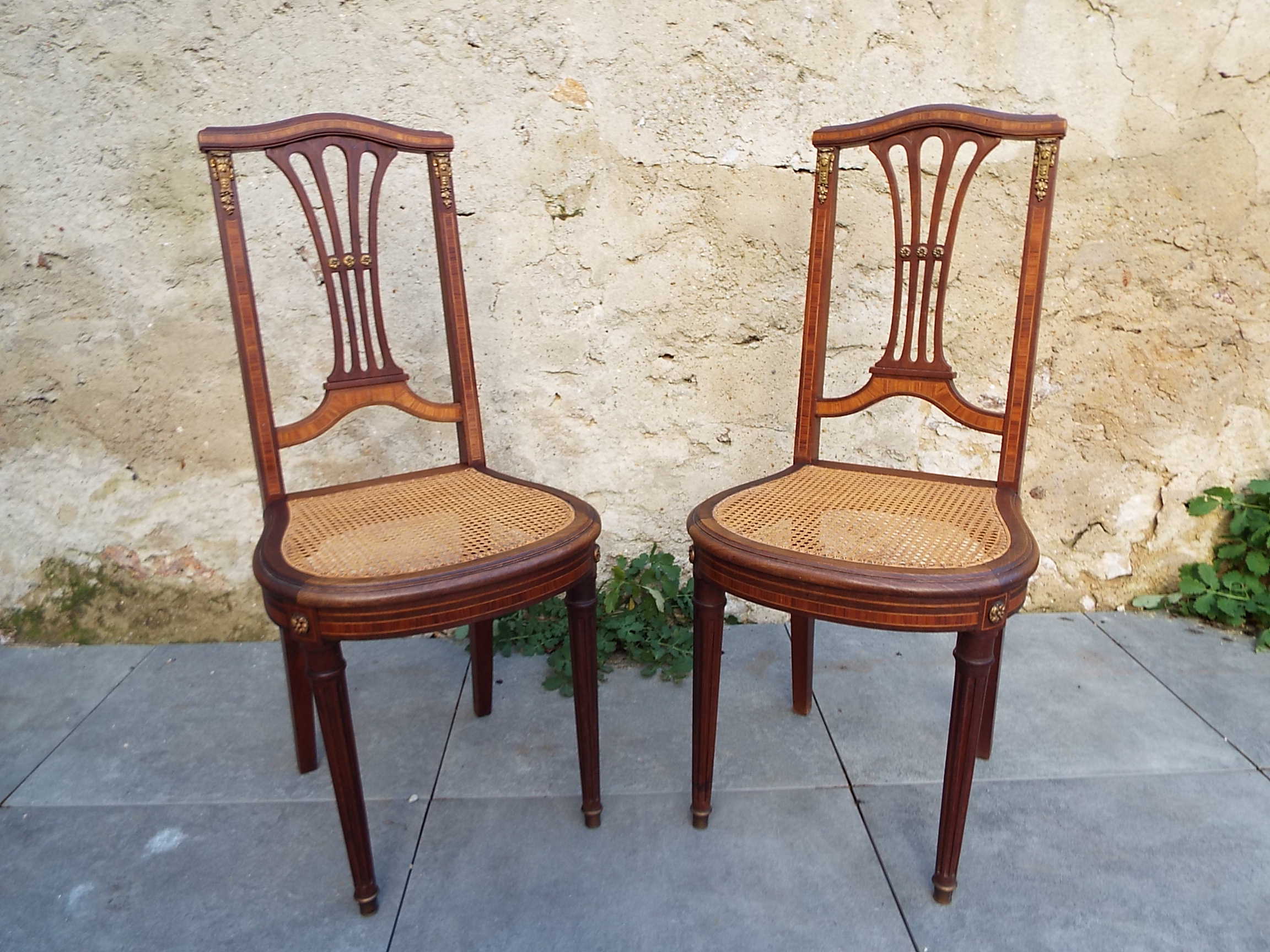 2 Louis XVI style chairs
