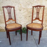 2 chaises style Louis XVI