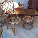 Rattan stool
