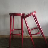 Pair baumann bar stools
