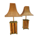 Pair of large oriental-inspired lamps