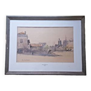 Aquarelle Louis Chervin Peintre
