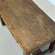 Old farmhouse table in solid oak, 1 drawer, France