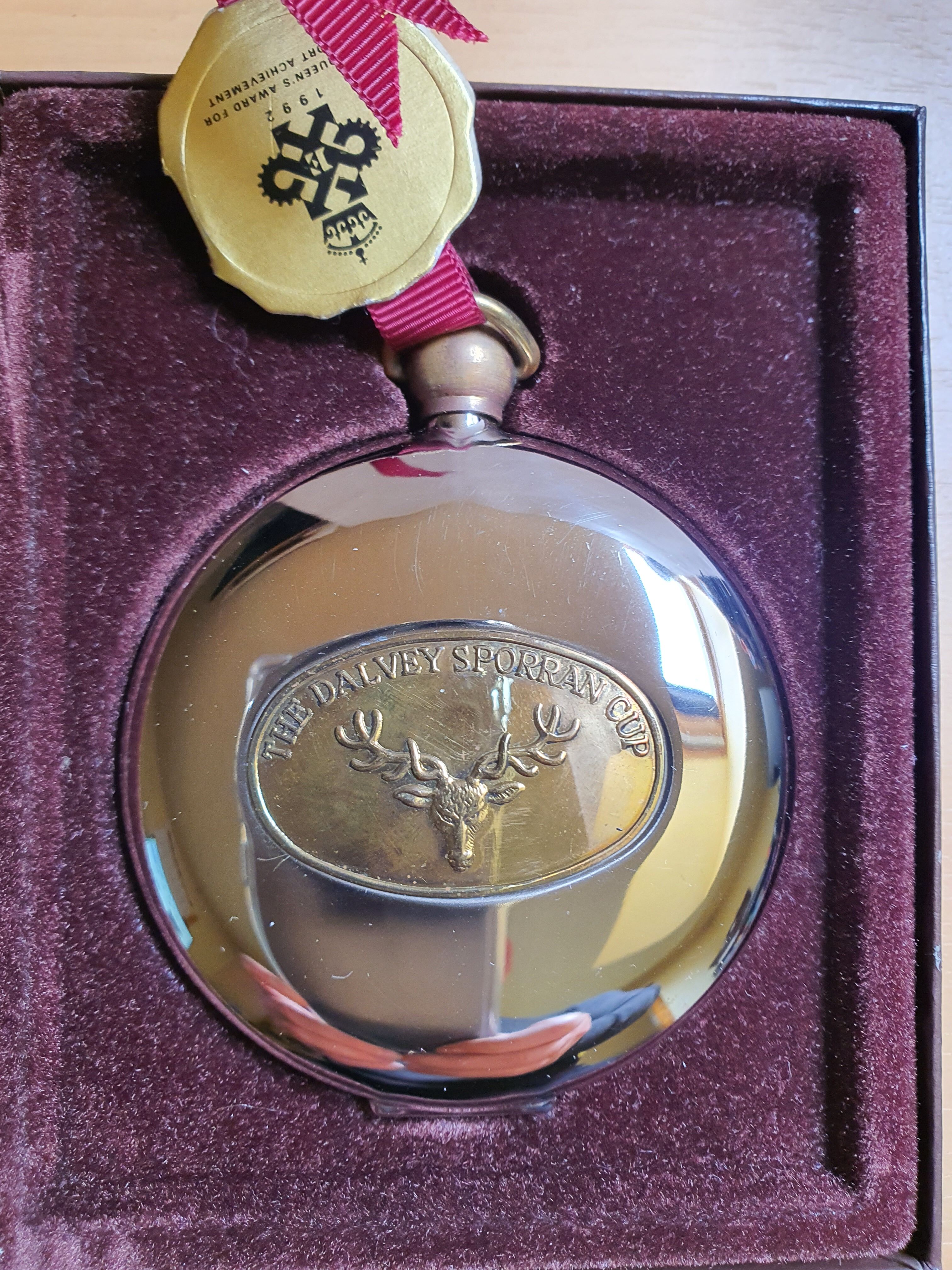 Flaccid " Grants of Dalvey Ltd. Scotland. stainless steel and copper medallions, deer decoration