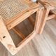 Ensemble de 4 chaises en bois et cannage - années 1960-70
