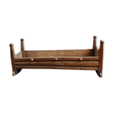 Rocking child cradle, wooden, popular art