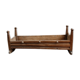 Rocking child cradle, wooden, popular art